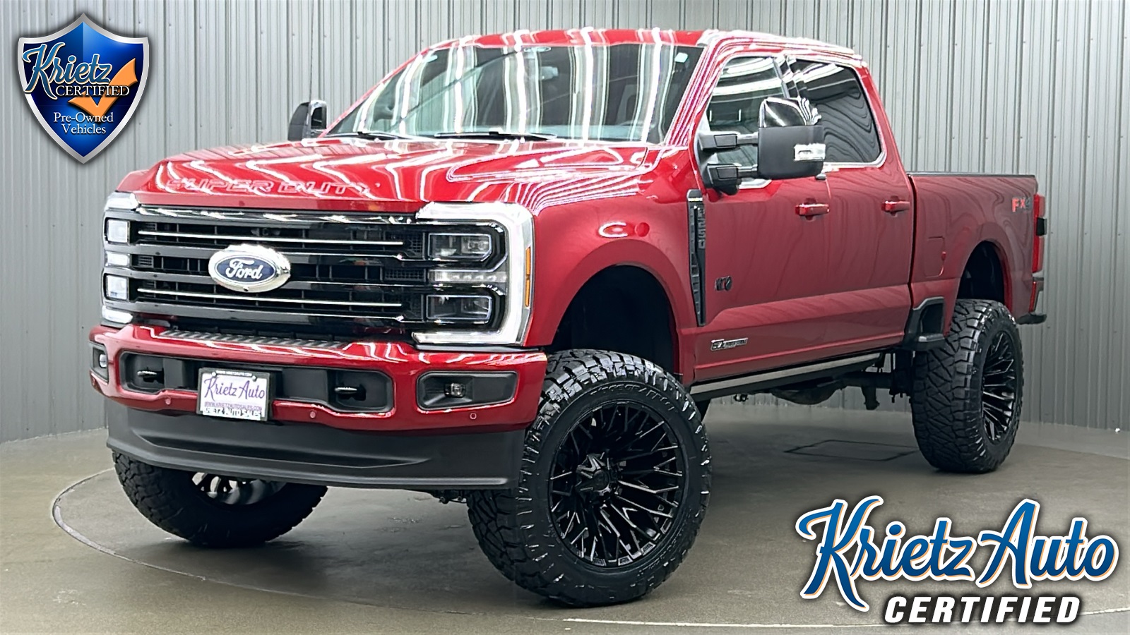 Lifted 2025 Ford F-250SD Platinum Short Bed FX4 w/ 703A & Moonroof