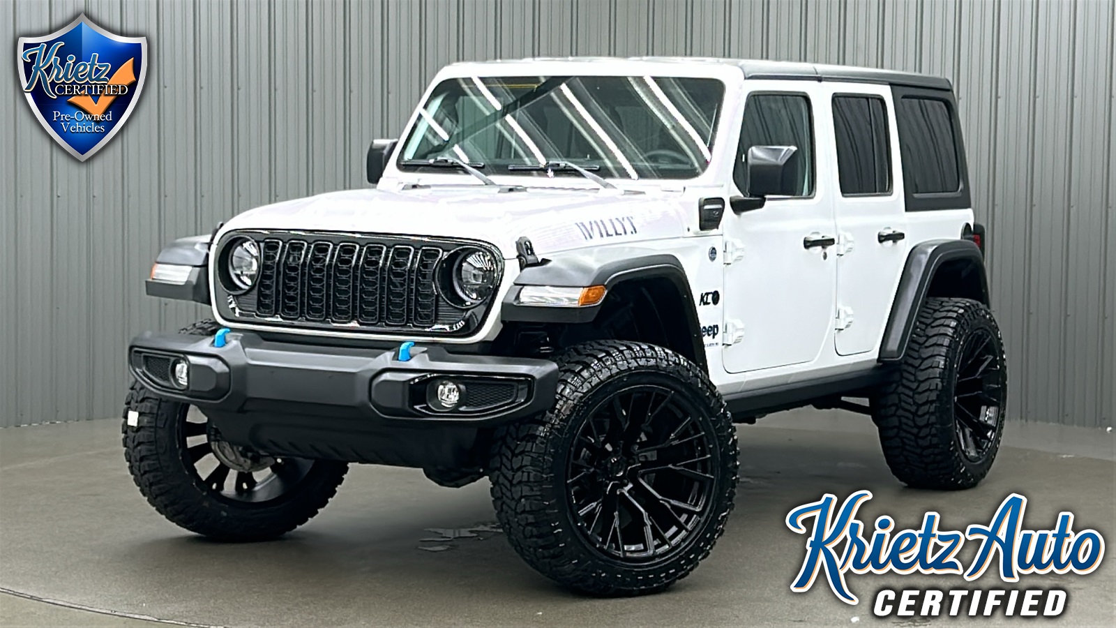 Lifted 2024 Jeep Wrangler Willys 4xe w/ Convenience Group & Hard Top