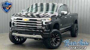 Lifted 2024 Chevrolet Silverado 1500 High Country Long Bed w/ Power Steps & Sunroof