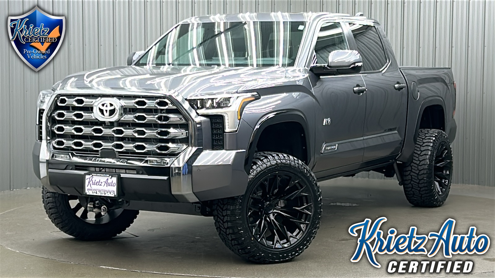 Lifted 2025 Toyota Tundra Platinum Short Bed w/ Power Steps & Sunroof