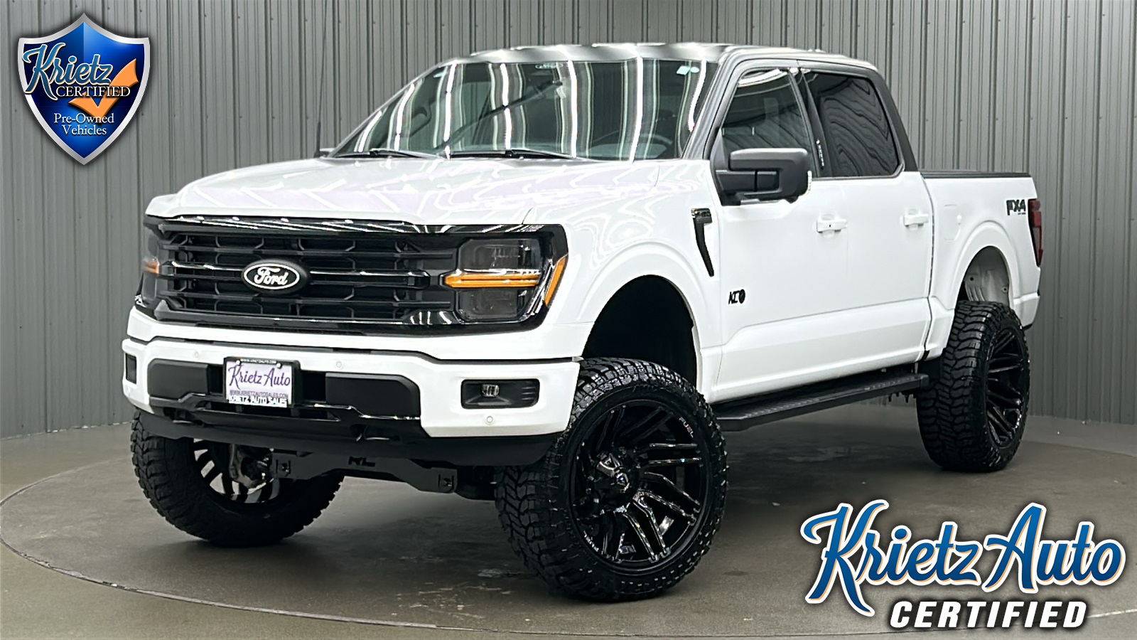 Lifted 2024 Ford F-150 XLT Black Package FX4 Short Bed w/ 302A