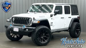Lifted 2024 Jeep Wrangler Willys 4xe w/ Convenience, Tech & Hard Top