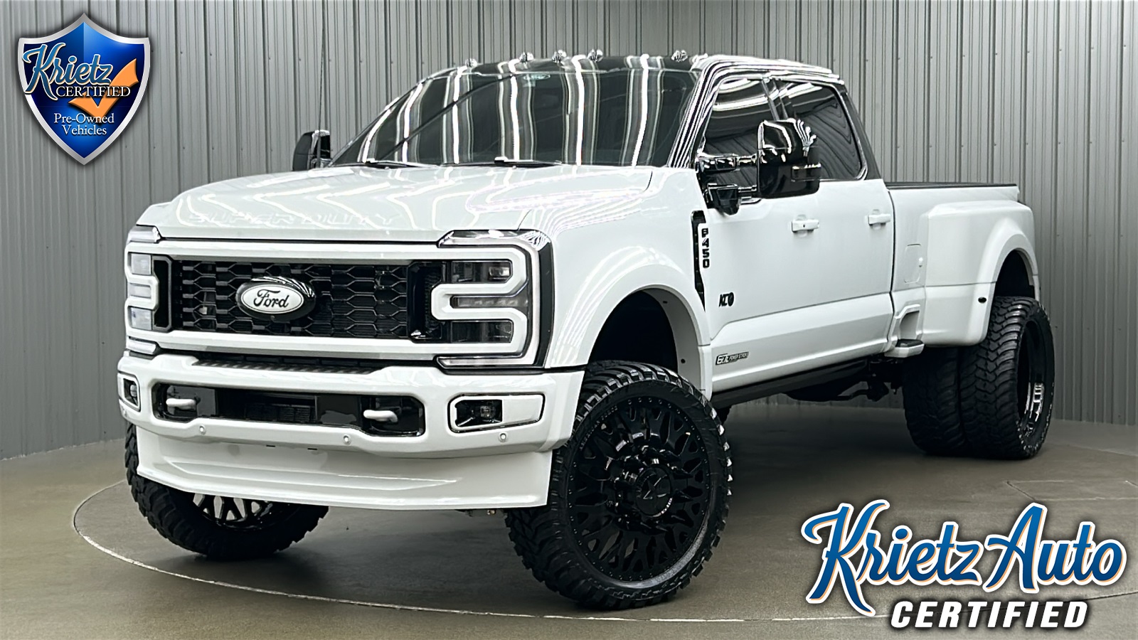 Lifted 2025 Ford F-450SD Platinum PLUS Long Bed w/ COLORMATCH, 773A & Moonroof