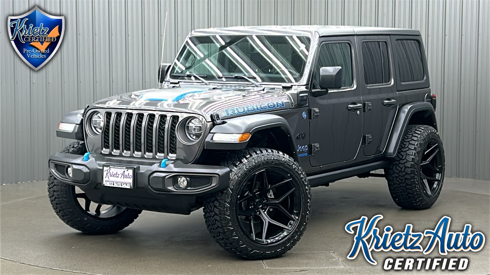 Lifted 2022 Jeep Wrangler Unlimited Rubicon 4xe