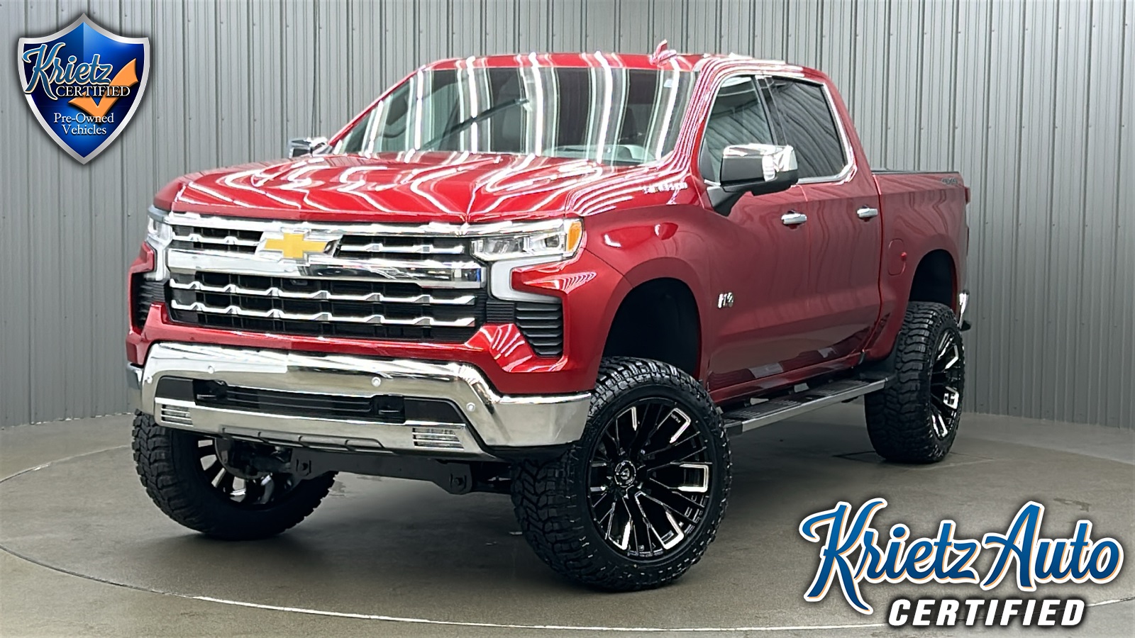Lifted 2024 Chevrolet Silverado 1500 LTZ Premium Package Short Bed w/ Tech & Sunroof
