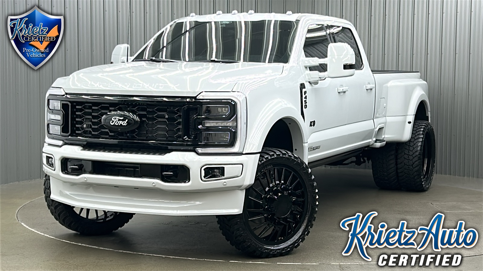 Lifted 2025 Ford F-450SD Platinum PLUS Long Bed w/ COLORMATCH, 773A & Moonroof