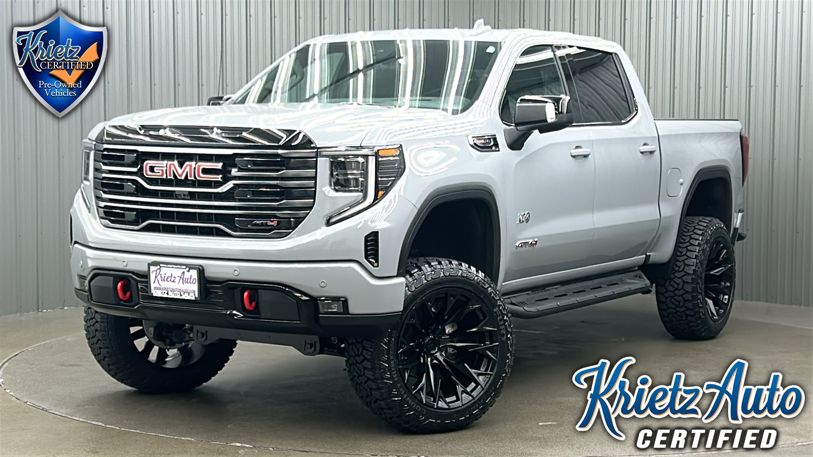 Lifted 2025 GMC Sierra 1500 AT4 Premium Short Bed w/ Tech & Sunroof