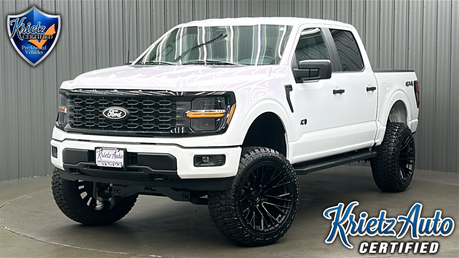 Lifted 2024 Ford F-150 STX Black Appearance Pkg Short Bed