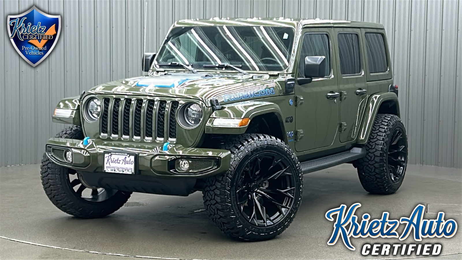 Lifted 2023 Jeep Wrangler Rubicon 4xe w/ Advanced Safety Pkg