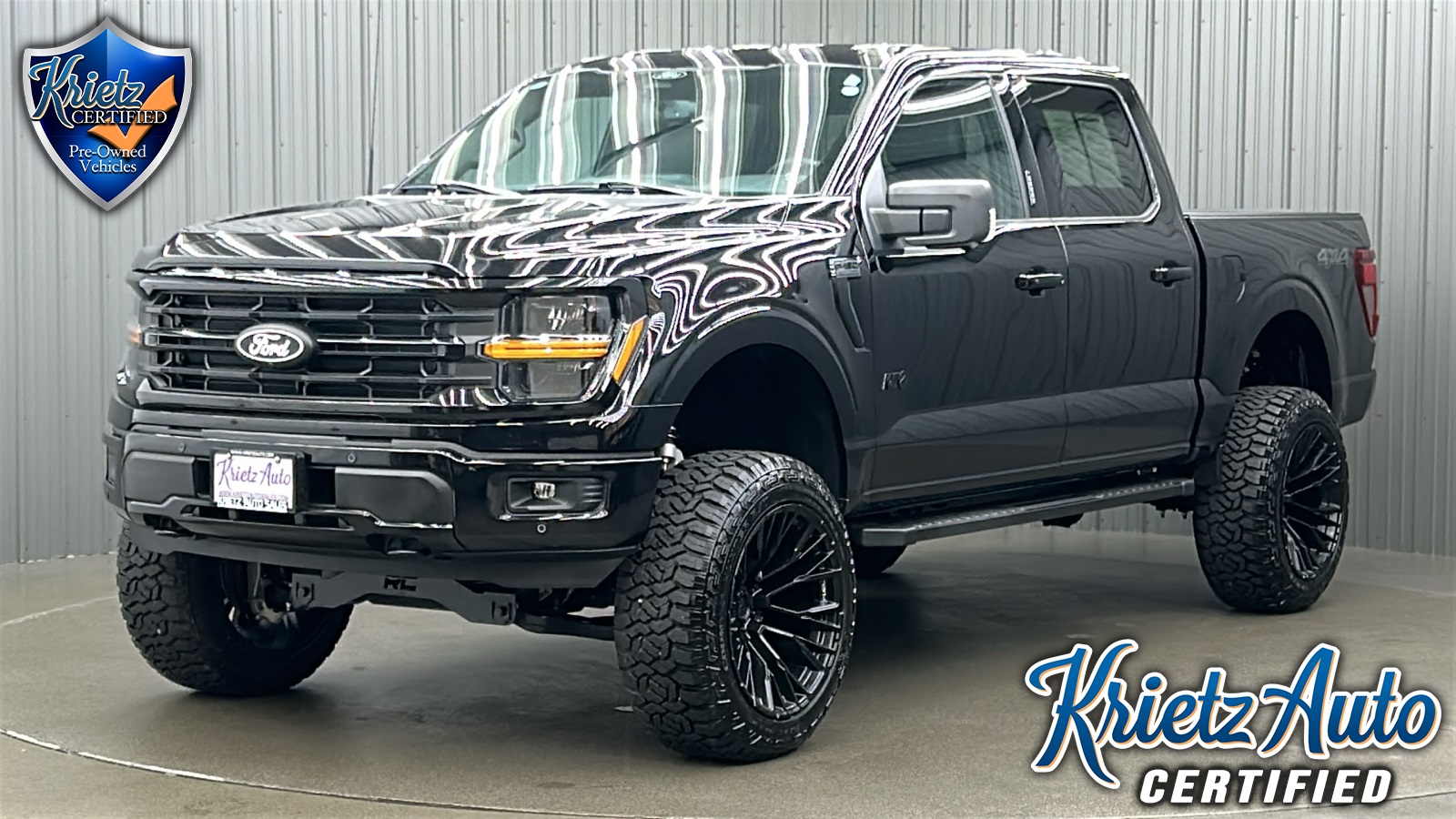 Lifted 2024 Ford F-150 XLT Black Pkg Short Bed w/ 302A