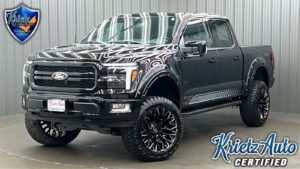 Lifted 2024 Ford F-150 Lariat Black Package Short Bed w/ 501A & Moonroof