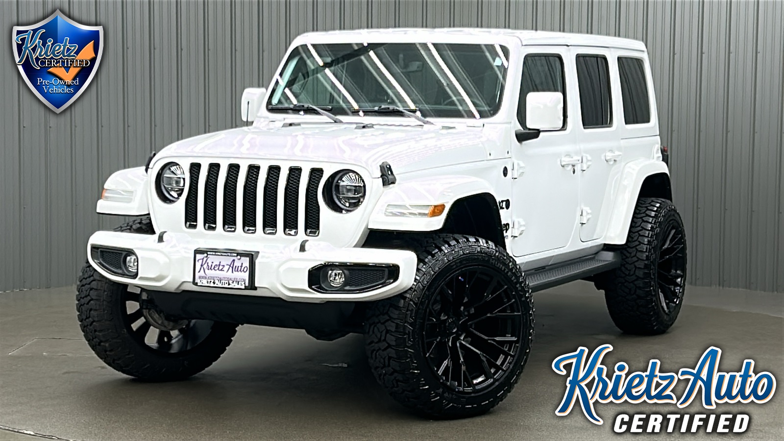 Lifted 2022 Jeep Wrangler Unlimited Sahara High Altitude w/ Safety Pkg
