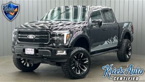Lifted 2024 Ford F-150 Lariat Black Package Short Bed w/ 501A & Moonroof
