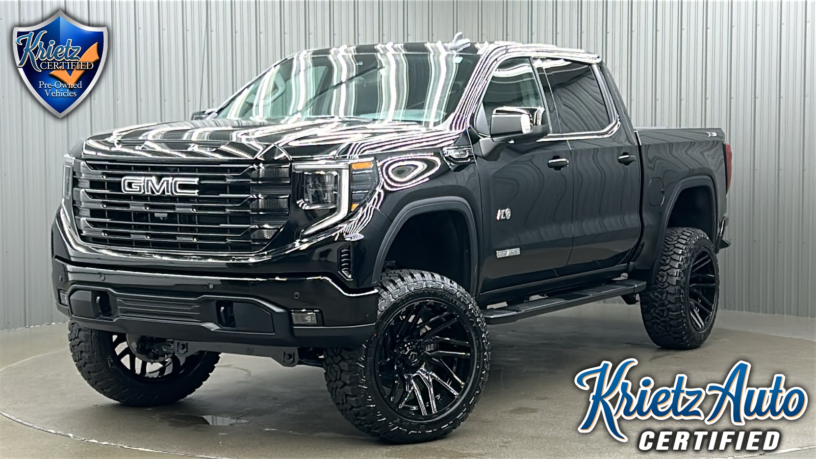 Lifted 2024 GMC Sierra 1500 Elevation Black Pkg X31 Short Bed w/ Premium Pkg