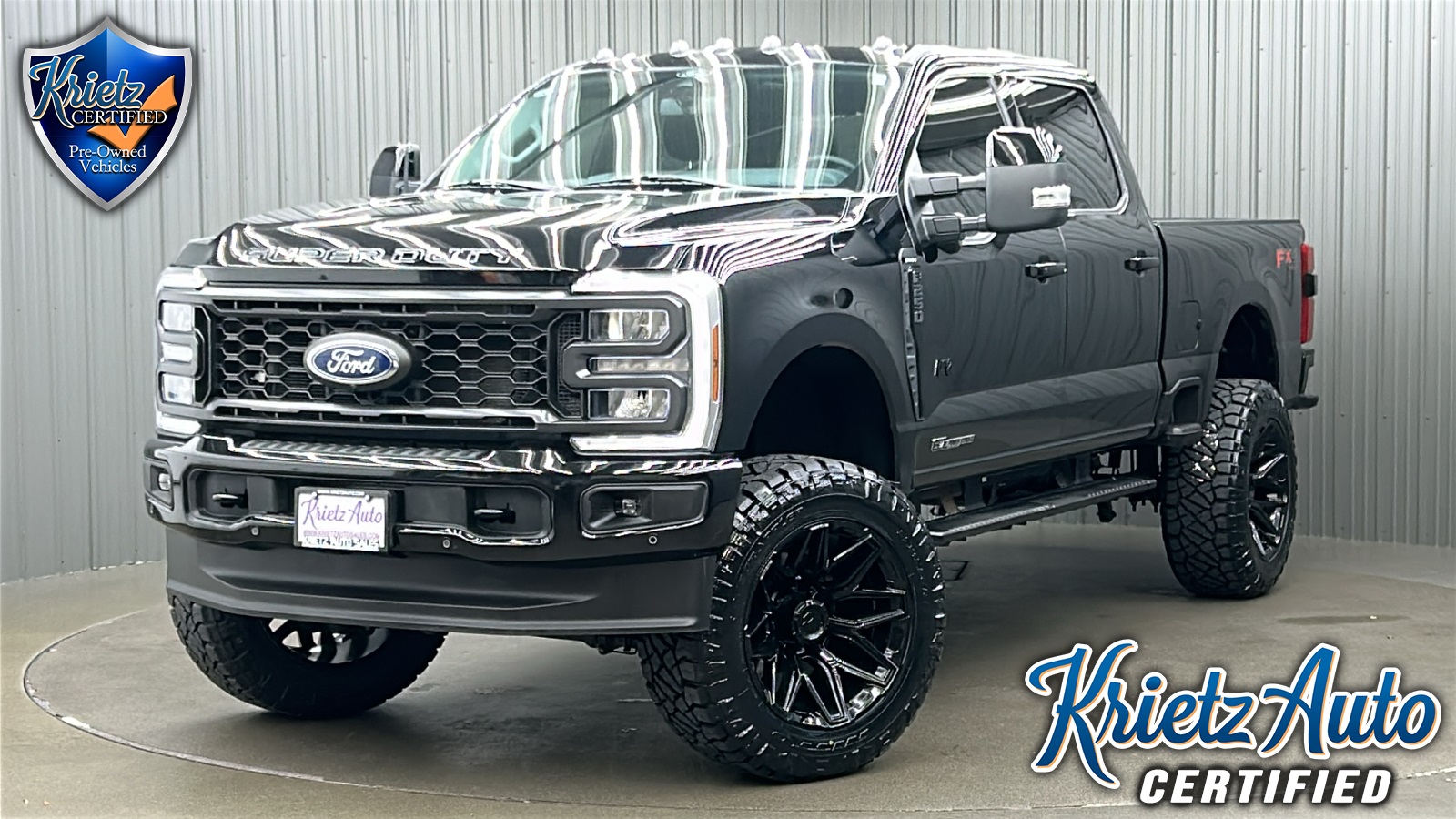 Lifted 2024 Ford F-250SD Lariat Ultimate Sport Pkg FX4 Short Bed w/ 608A & Moonroo