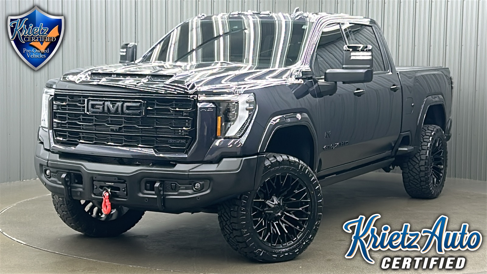 Lifted 2025 GMC Sierra 2500HD AT4X AEV Edition Short Bed w/ COLORMATCH & Sunroof