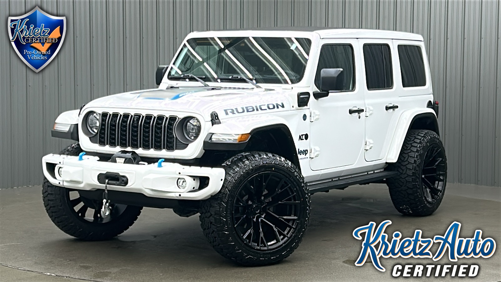 Lifted 2024 Jeep Wrangler Rubicon X 4xe w/ Sky Top & Winch