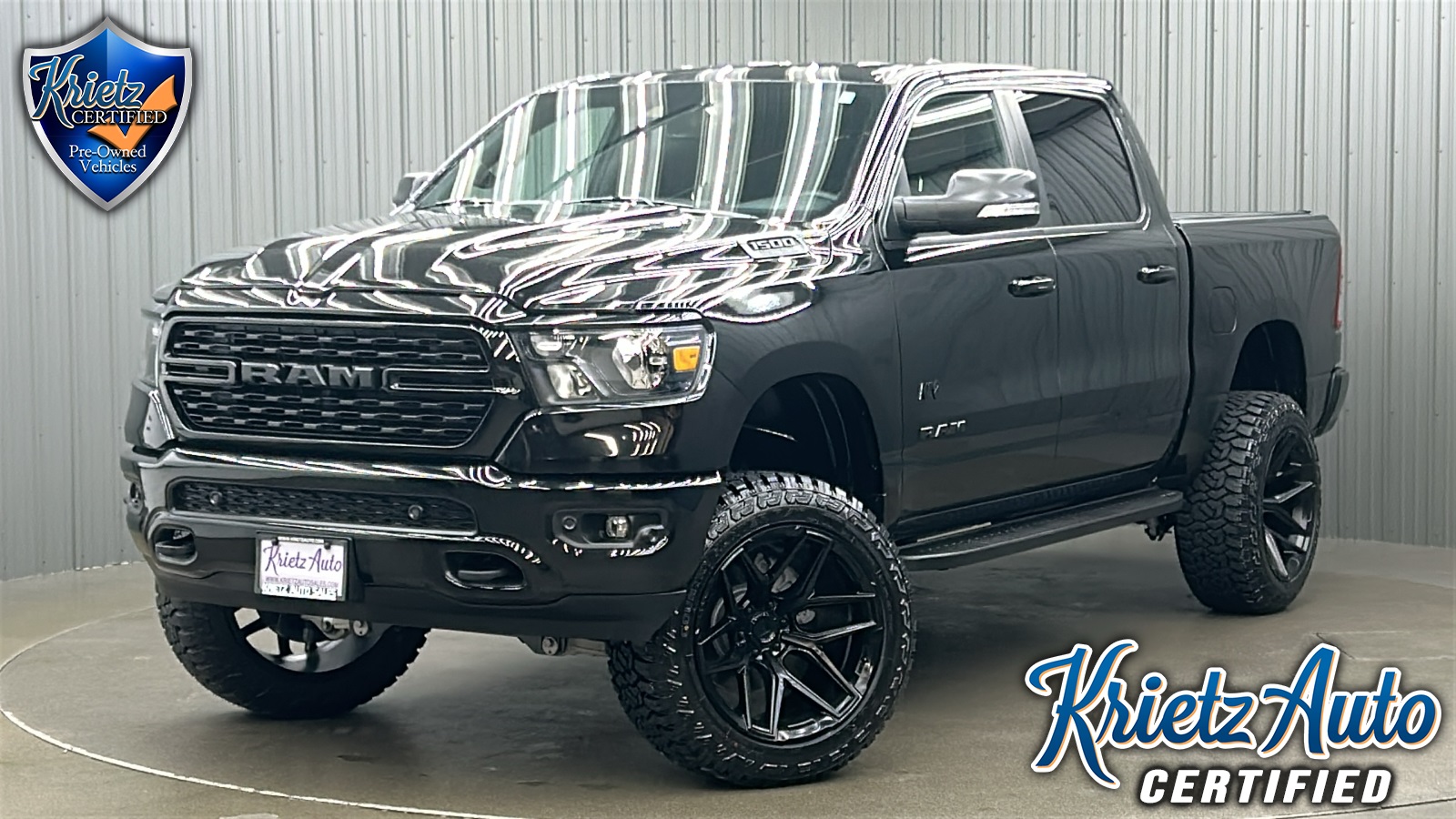 Lifted 2022 Ram 1500 Big Horn/Lone Star Night Edition Short Bed w/ Level B