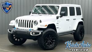 Lifted 2023 Jeep Wrangler Sahara 4xe w/ Cold Weather & Sky Top