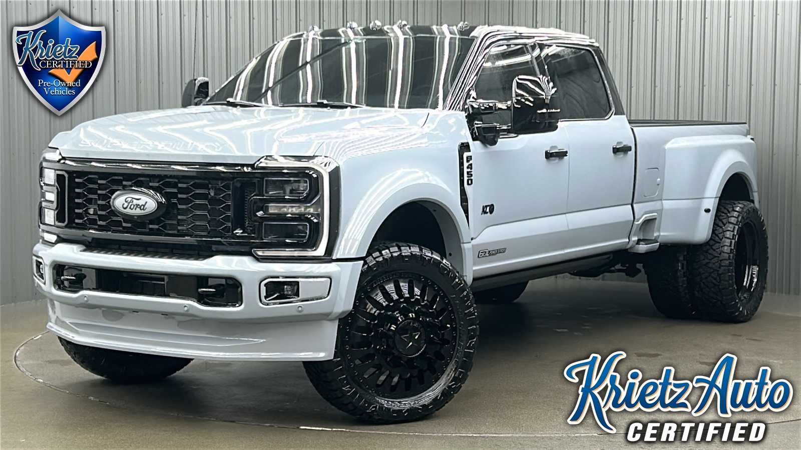 Lifted 2025 Ford F-450SD Platinum Plus Long Bed FX4 w/ COLORMATCH, 773A & Moonroof