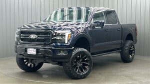 Lifted 2025 Ford F-150 Lariat Black Package Short Bed w/ 501A & Moonroof