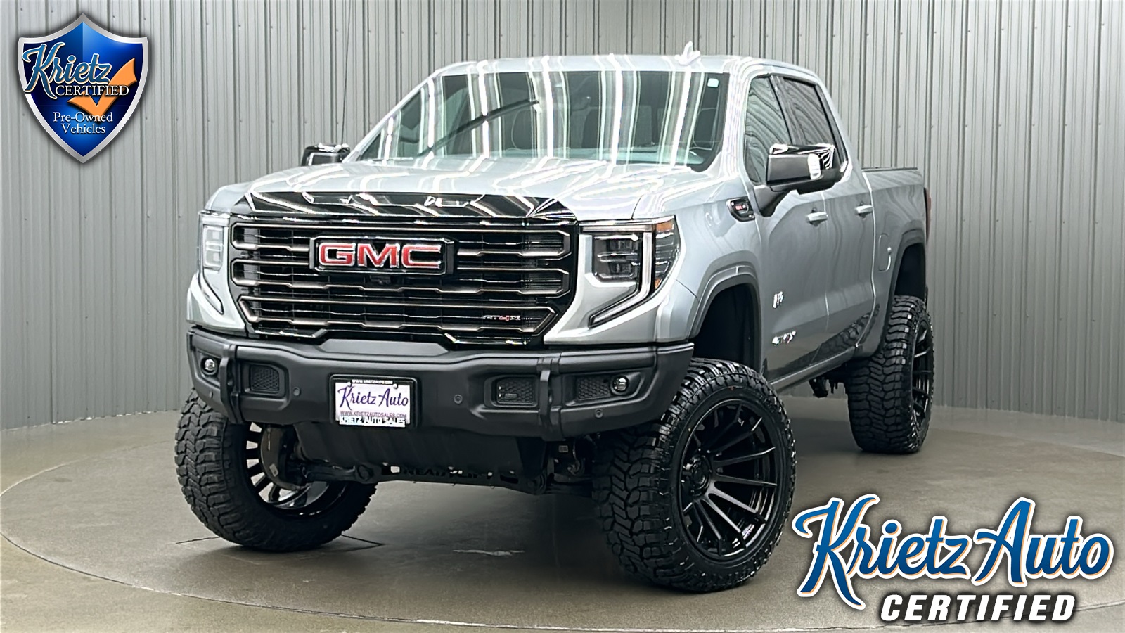 Lifted 2025 GMC Sierra 1500 AT4X Short Bed w/ Tech & Sunroof