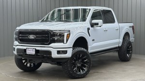 Lifted 2025 Ford F-150 Lariat Black Appearance Pkg Short Bed w/ 501A & Moonroof