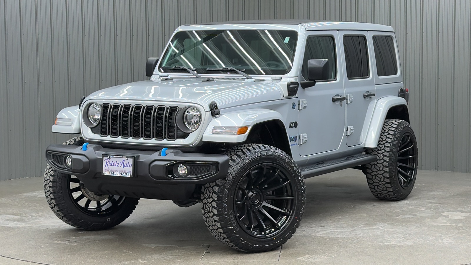 Lifted 2024 Jeep Wrangler Sport S 4xe w/ Convenience, Safety & Sky Top
