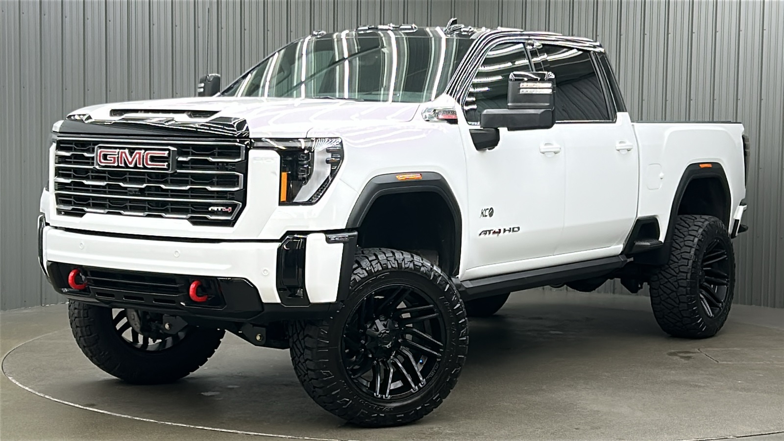 Lifted 2025 GMC Sierra 2500HD AT4 Premium Plus Short Bed w/ Sunroof