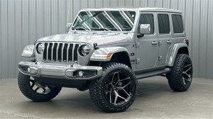 Lifted 2022 Jeep Wrangler Unlimited Sahara High Altitude w/ Cold Weather, Advanced Safety & Sky Top