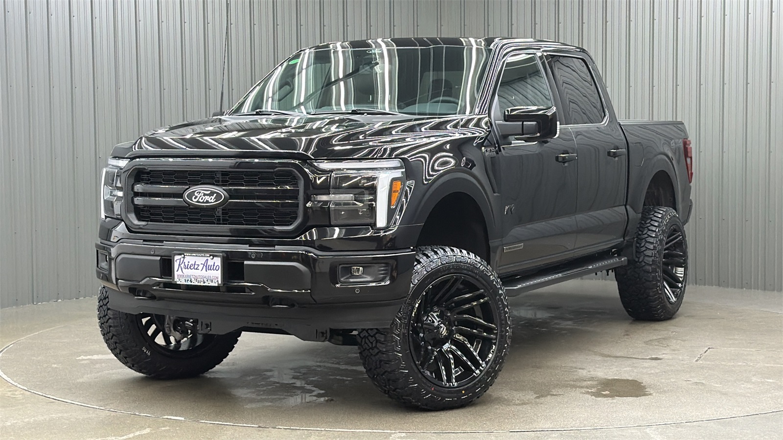 Lifted 2025 Ford F-150 Lariat Black Package Short Bed w/ 501A & Moonroof