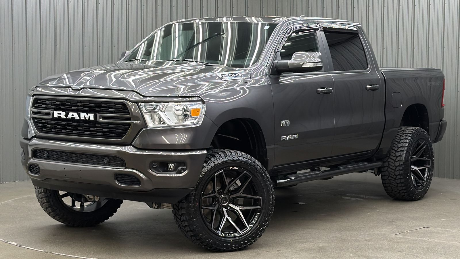 Lifted 2022 Ram 1500 Big Horn/Lone Star Sport Package Short Bed w/ Level 2