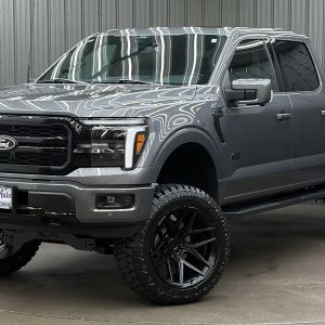 Lifted 2025 Ford F-150 Lariat Black Package Short Bed w/ 501A & Moonroof