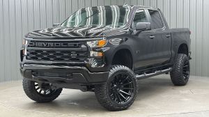 Lifted 2025 Chevrolet Silverado 1500 Custom Black Out Pkg Short Bed