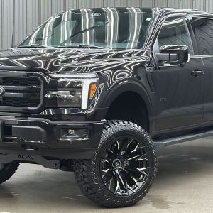 Lifted 2025 Ford F-150 Lariat Black Package Short Bed w/ 501A & Moonroof