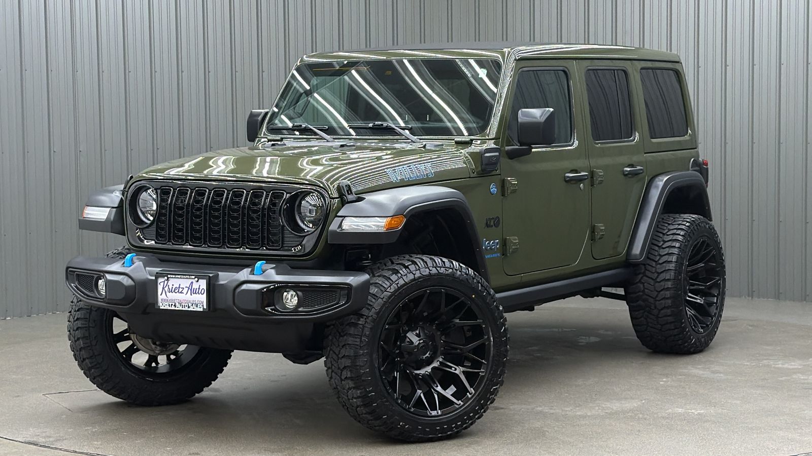 Lifted 2024 Jeep Wrangler Willys 4xe w/ Convenience, Tech, Safety & Sky Top