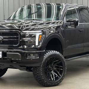 Lifted 2025 Ford F-150 Lariat Black Package Short Bed w/ 501A & Moonroof