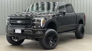 Lifted 2025 Ford F-150 Lariat Black Package Short Bed w/ 501A & Moonroof