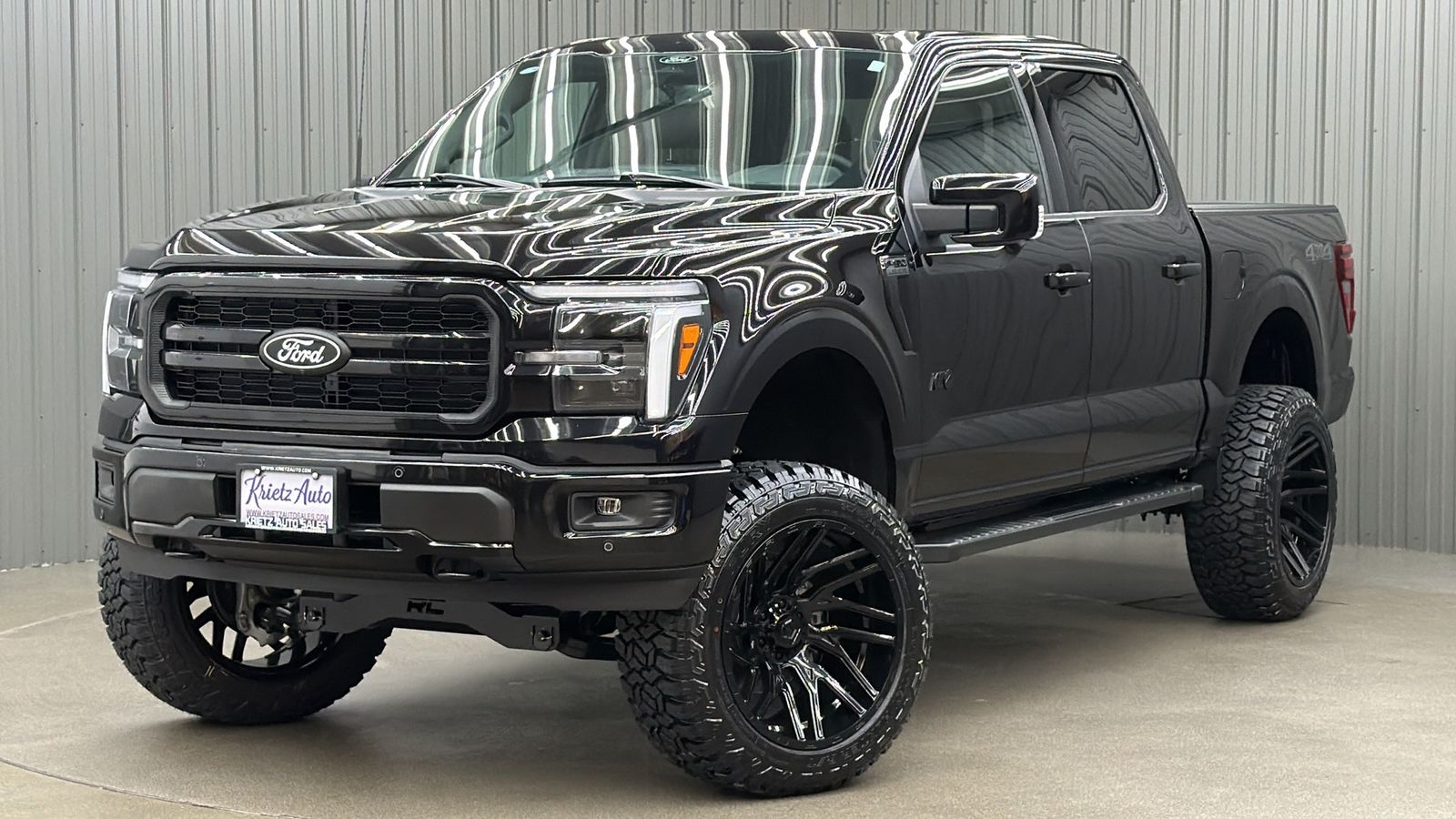 Lifted 2025 Ford F-150 Lariat Black Package Short Bed w/ 501A & Moonroof