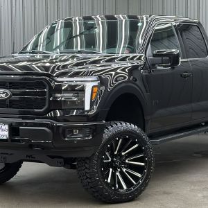 Lifted 2025 Ford F-150 Lariat Black Package Short Bed w/ 501A & Moonroof