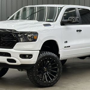 Lifted 2023 Ram 1500 Big Horn/Lone Star Night Edition Short Bed w/ Level B & 12'' Display
