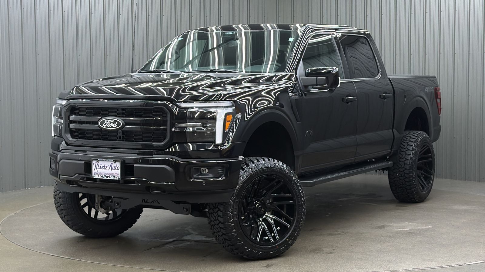 Lifted 2025 Ford F-150 Lariat Black Package Short Bed w/ 501A & Moonroof