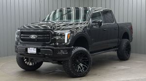 Lifted 2025 Ford F-150 Lariat Black Package Short Bed w/ 501A & Moonroof