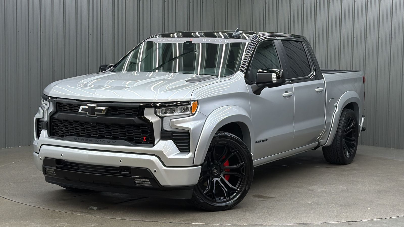 Lifted 2024 Chevrolet Silverado 1500 RST BLACK WIDOW Short Bed w/ Safety & Sunroof