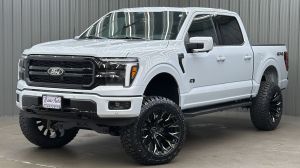 Lifted 2025 Ford F-150 Lariat Black Package Short Bed w/ 501A & Sunroof