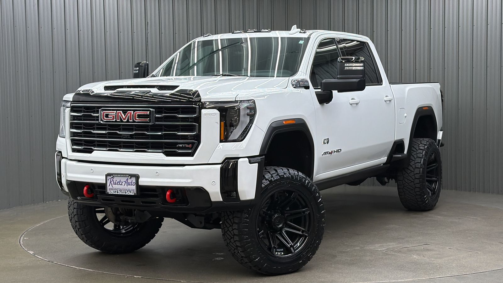 Lifted 2025 GMC Sierra 2500HD AT4 Premium Plus Short Bed w/ Tech & Sunroof