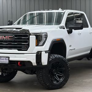 Lifted 2025 GMC Sierra 2500HD AT4 Premium Plus Short Bed w/ Tech & Sunroof