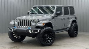 Lifted 2023 Jeep Wrangler Sahara 4xe w/ Cold Weather & Sky Top