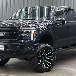 Lifted 2025 Ford F-150 Lariat Black Package Short Bed w/ 502A & Moonroof