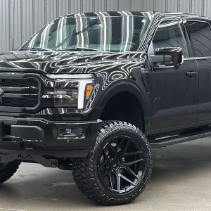 Lifted 2025 Ford F-150 Lariat Black Package Short Bed w/ 502A & Moonroof